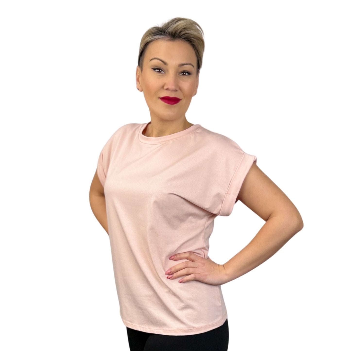 Tricou roz pal -k2