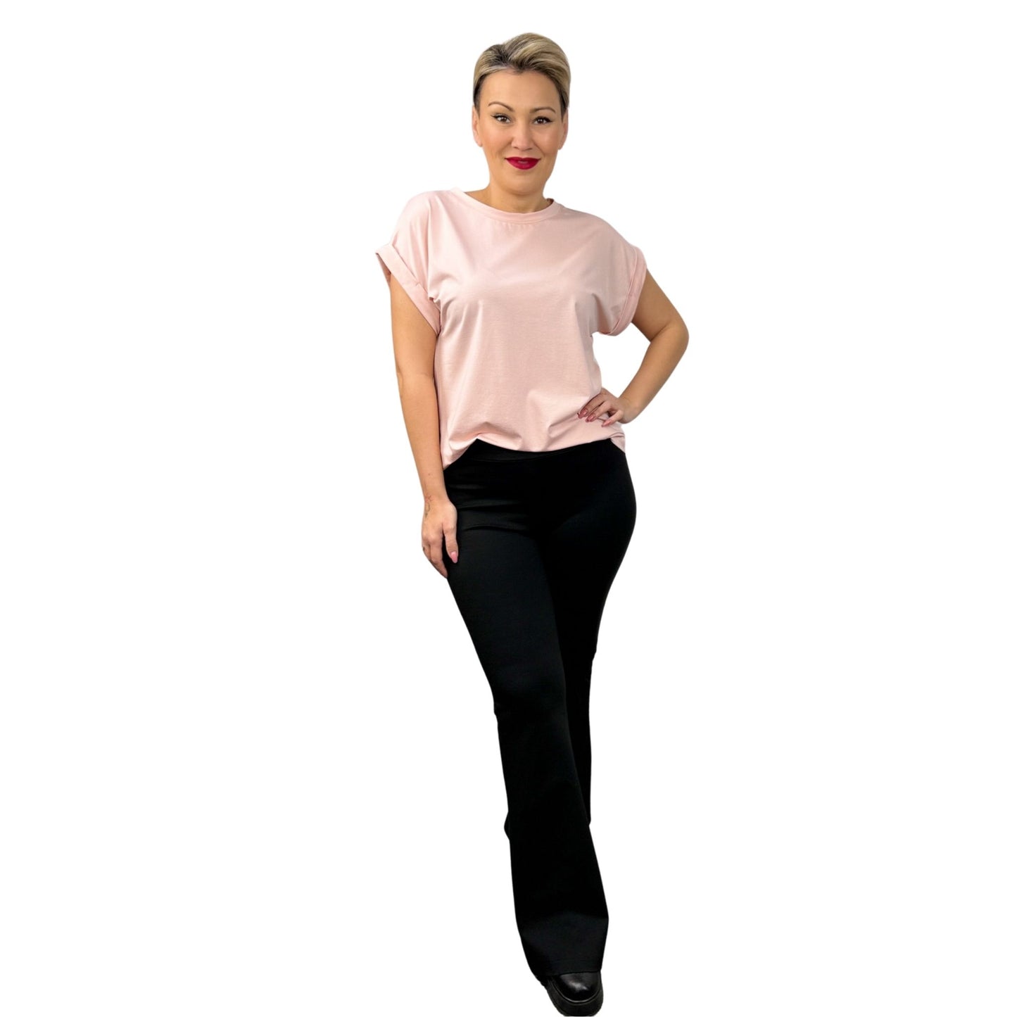 Tricou roz pal -k2