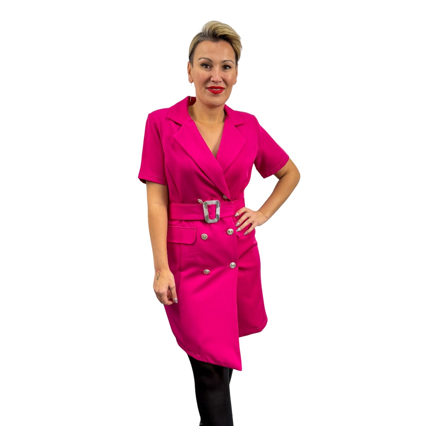 Rochie roz tip sacou - k1