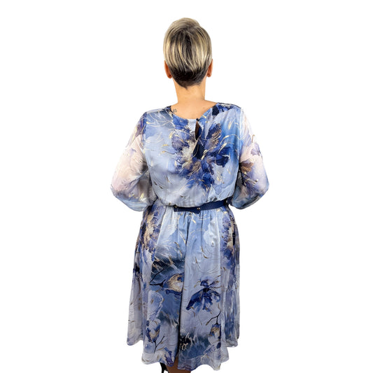 Rochie de voal imprimeu abstract -k1