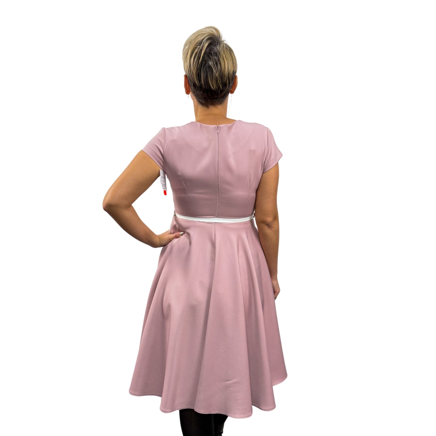 Rochie roz pal cloș - k1