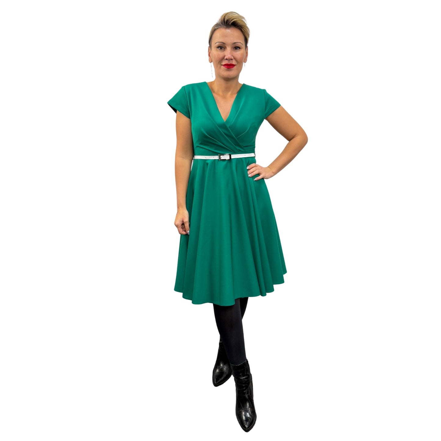 Rochie verde cloș - k1