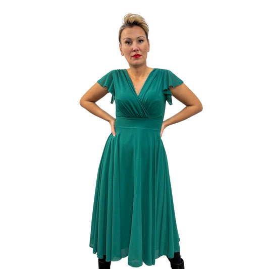 Rochie verde voal - k1