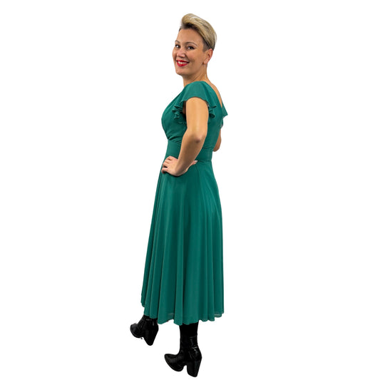 Rochie verde voal - k1