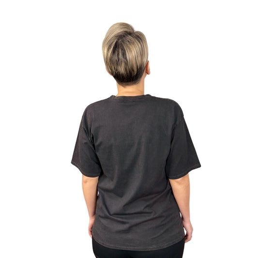 Tricou negru de bumbac -k2