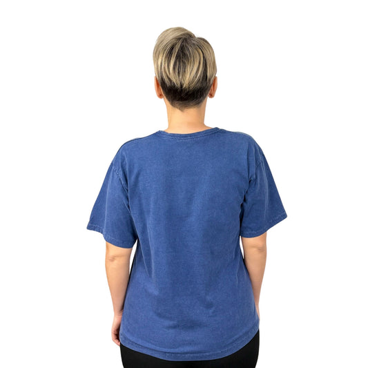 Tricou albastru bumbac -k2