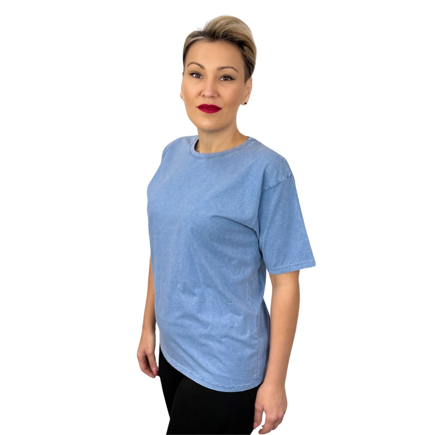 Tricou albastru deschis bumbac -k2