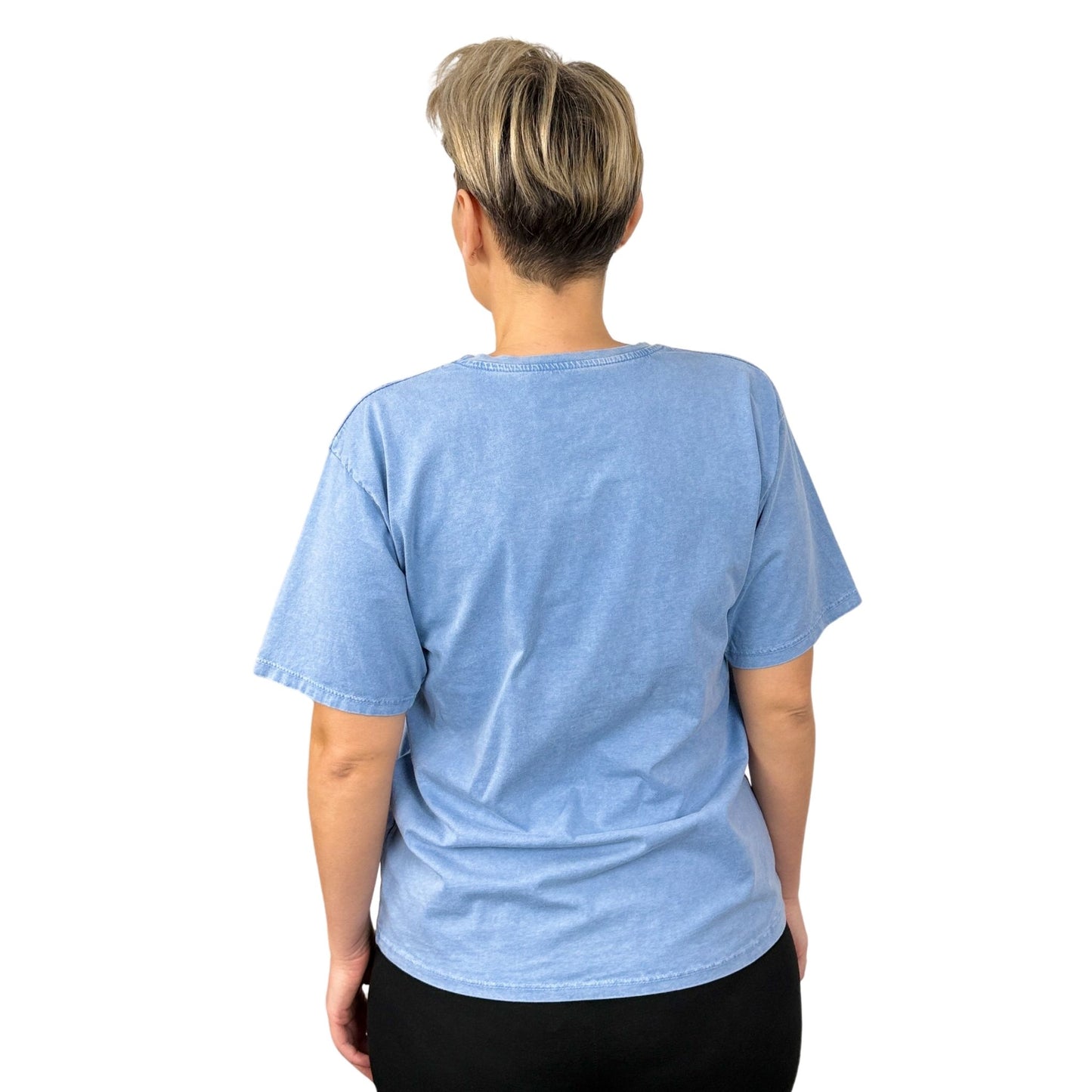 Tricou albastru deschis bumbac -k2