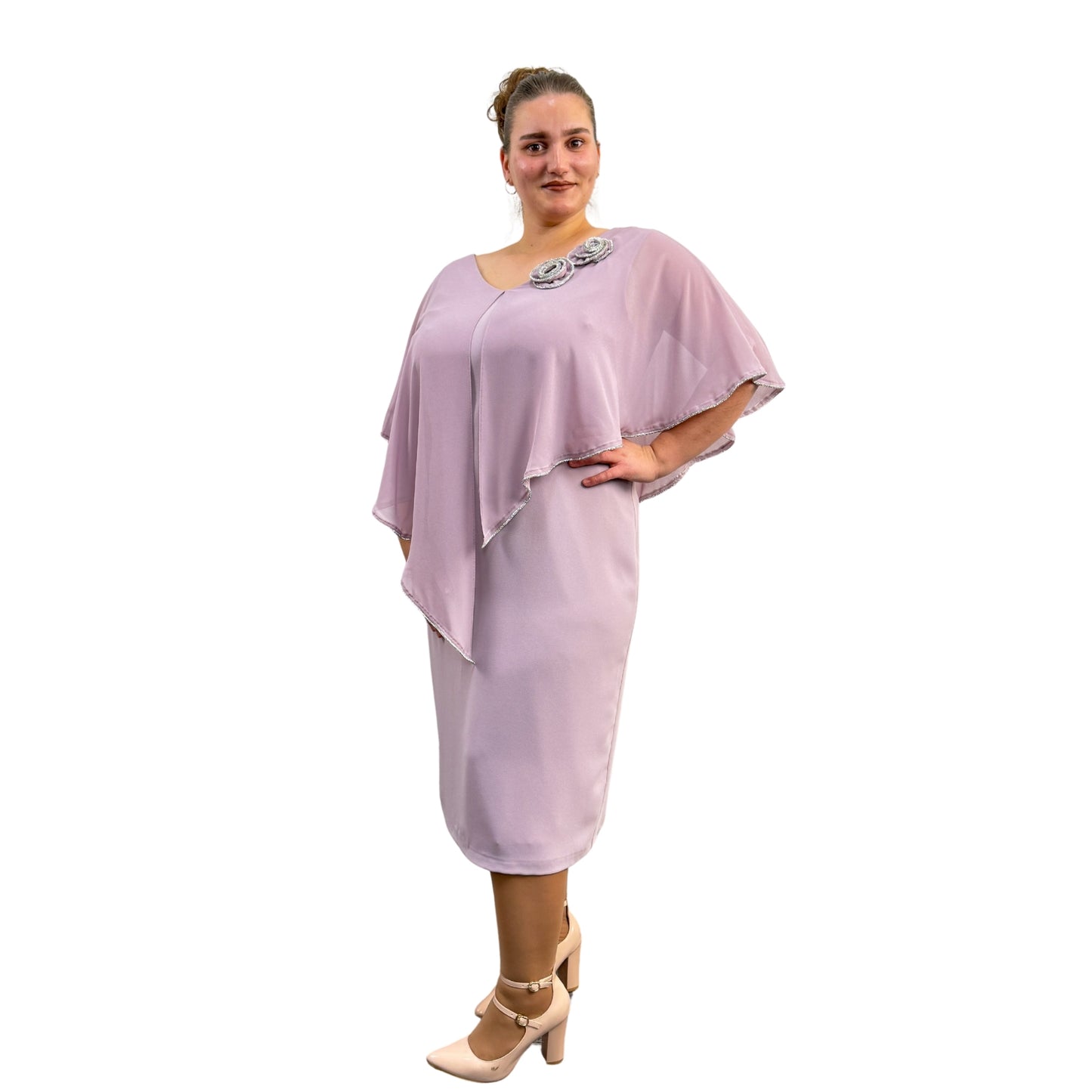 Rochie roz prăfuit - k1