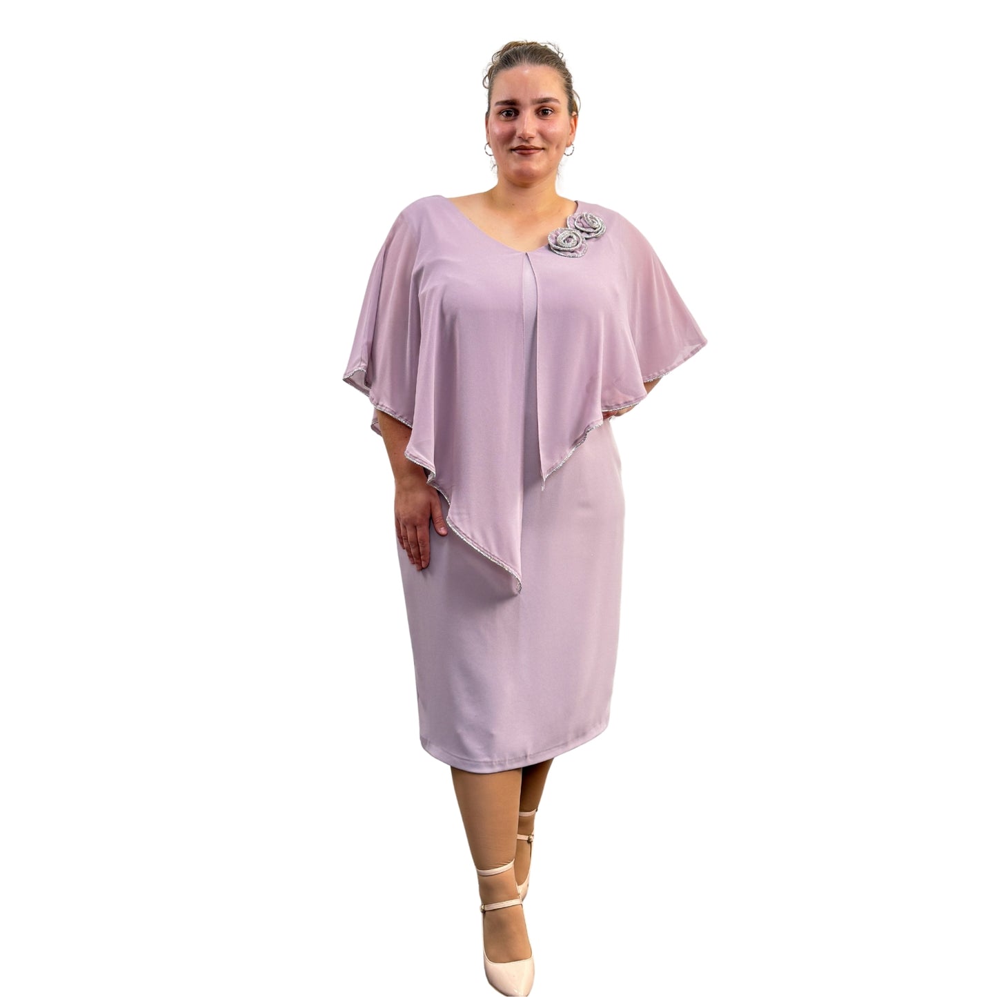 Rochie roz prăfuit - k1