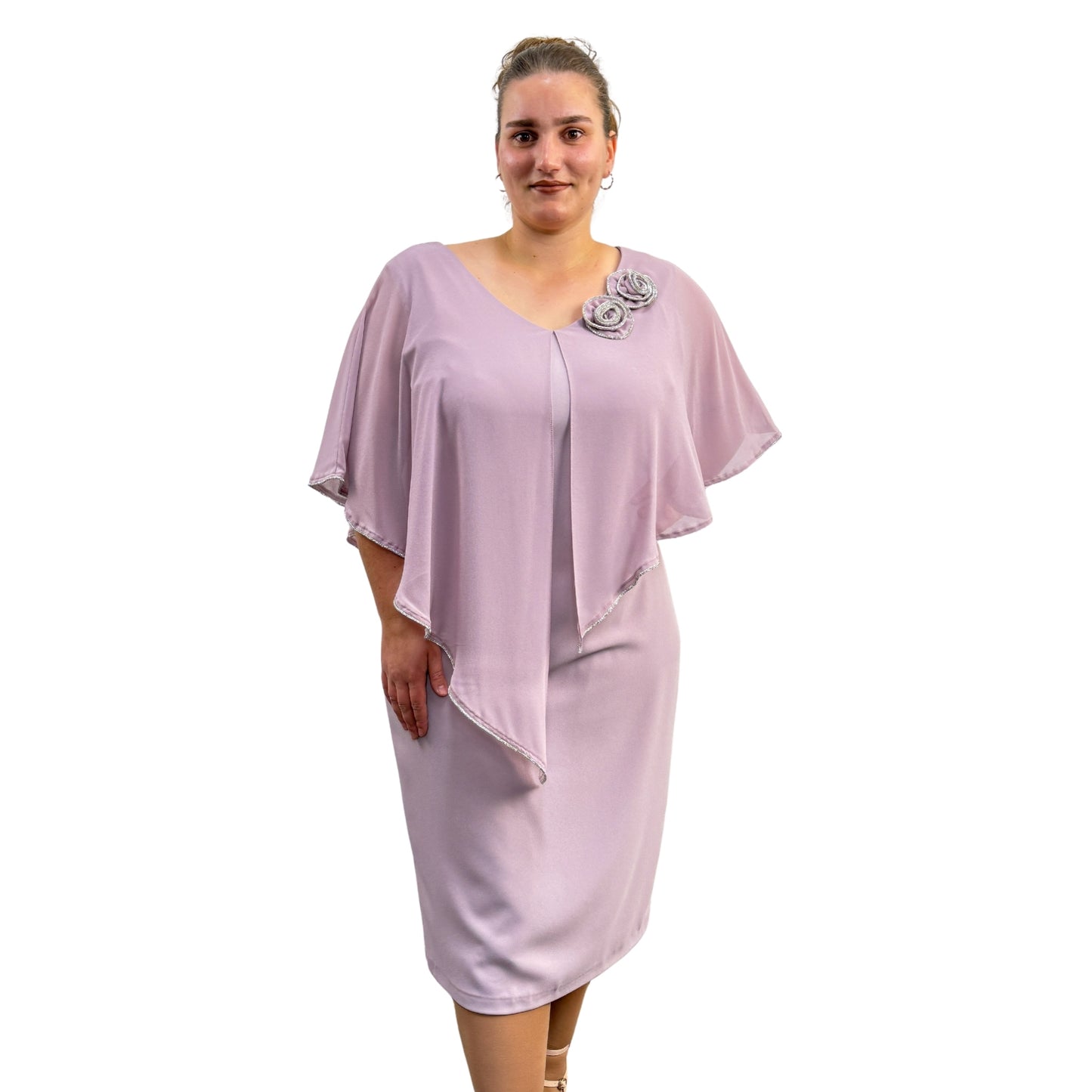 Rochie roz prăfuit - k1