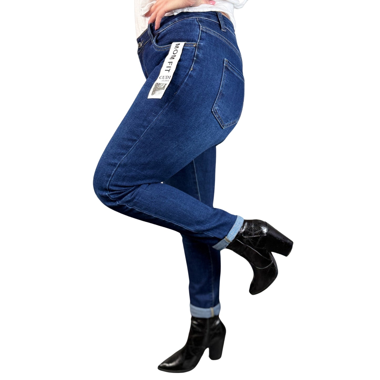 Blugi indigo mom fit -97234 K1