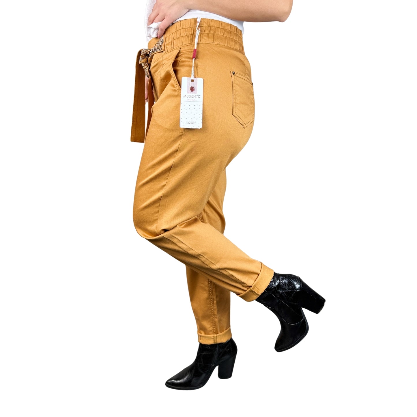 Blugi subțiri galbeni -k1