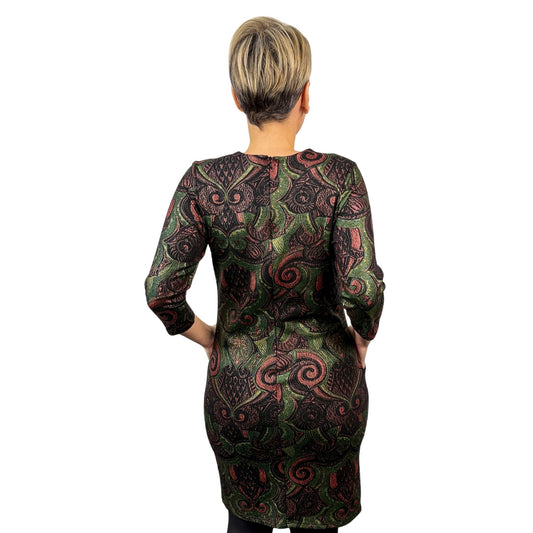 Rochie cu imprimeu multicolor -k1