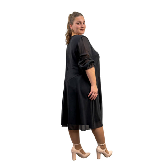Rochie neagră voal - k1