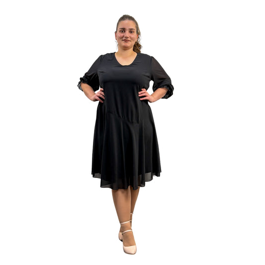 Rochie neagră voal - k1