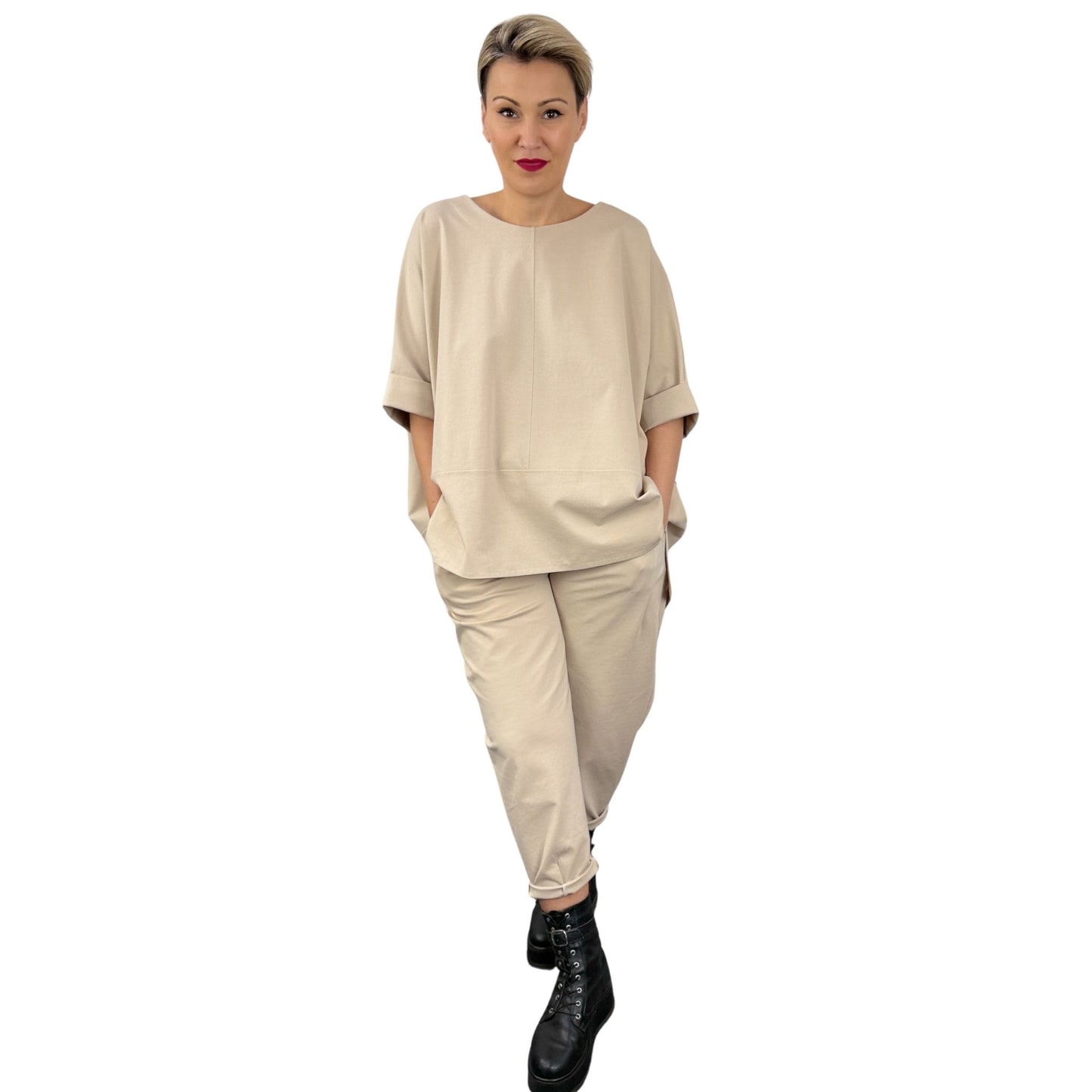 Trening bej oversized -k2