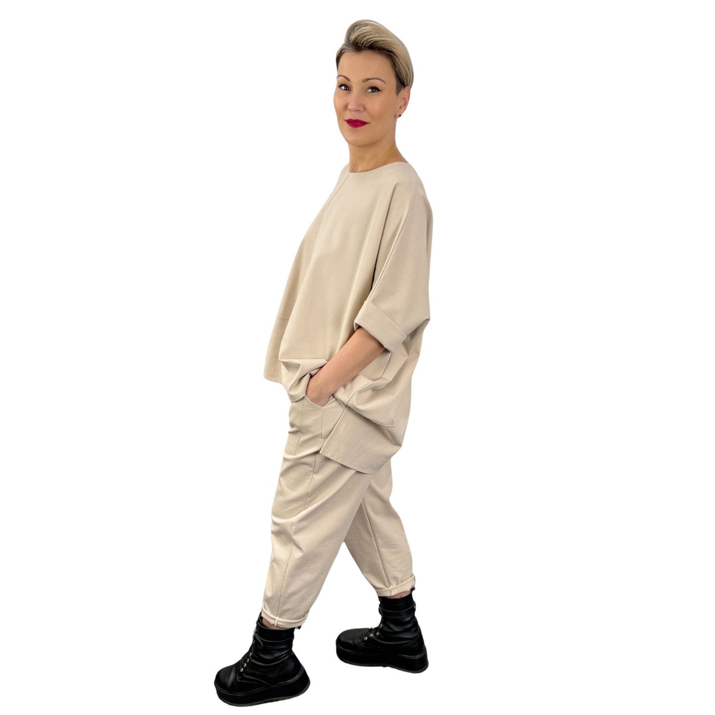 Trening bej oversized -k2