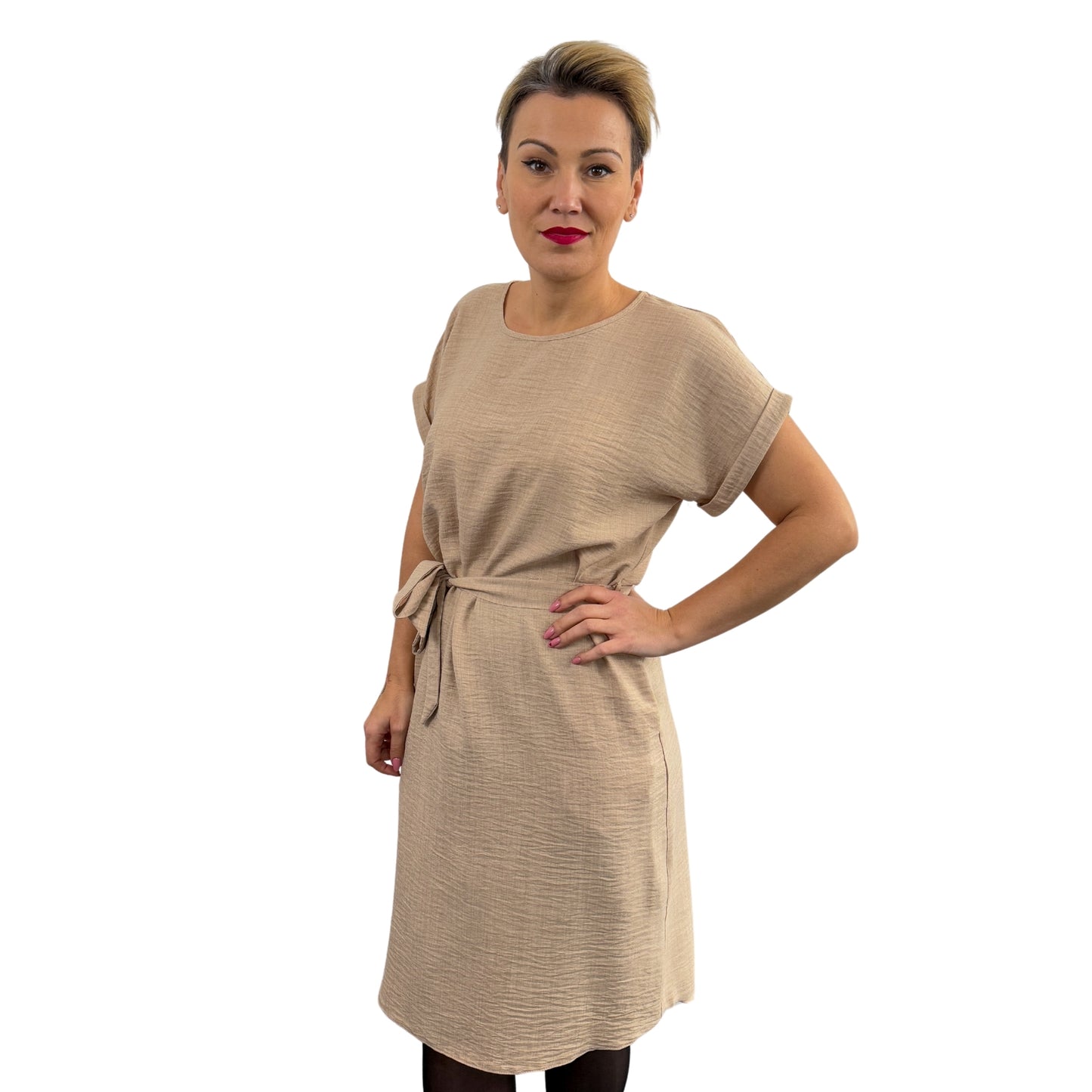 Rochie bej de in -k1