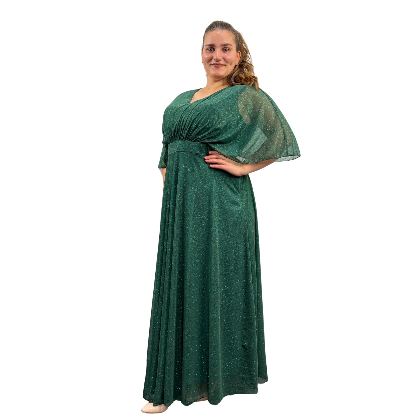 Rochie lungă verde - k1