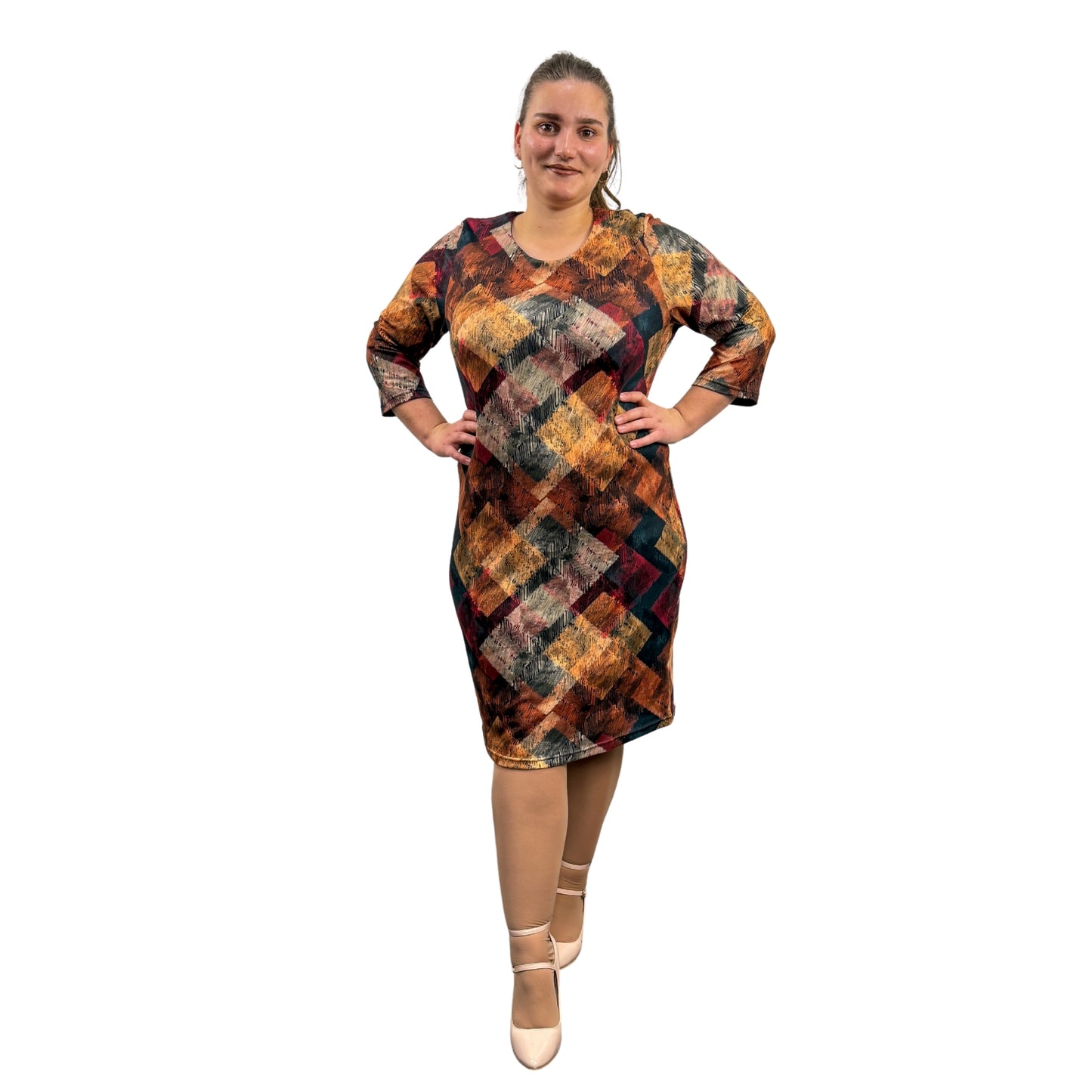 Rochie de zi culori pastel - k1