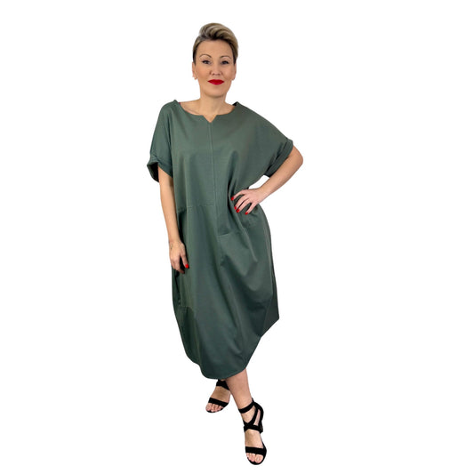 Rochie kaki oversize -k2