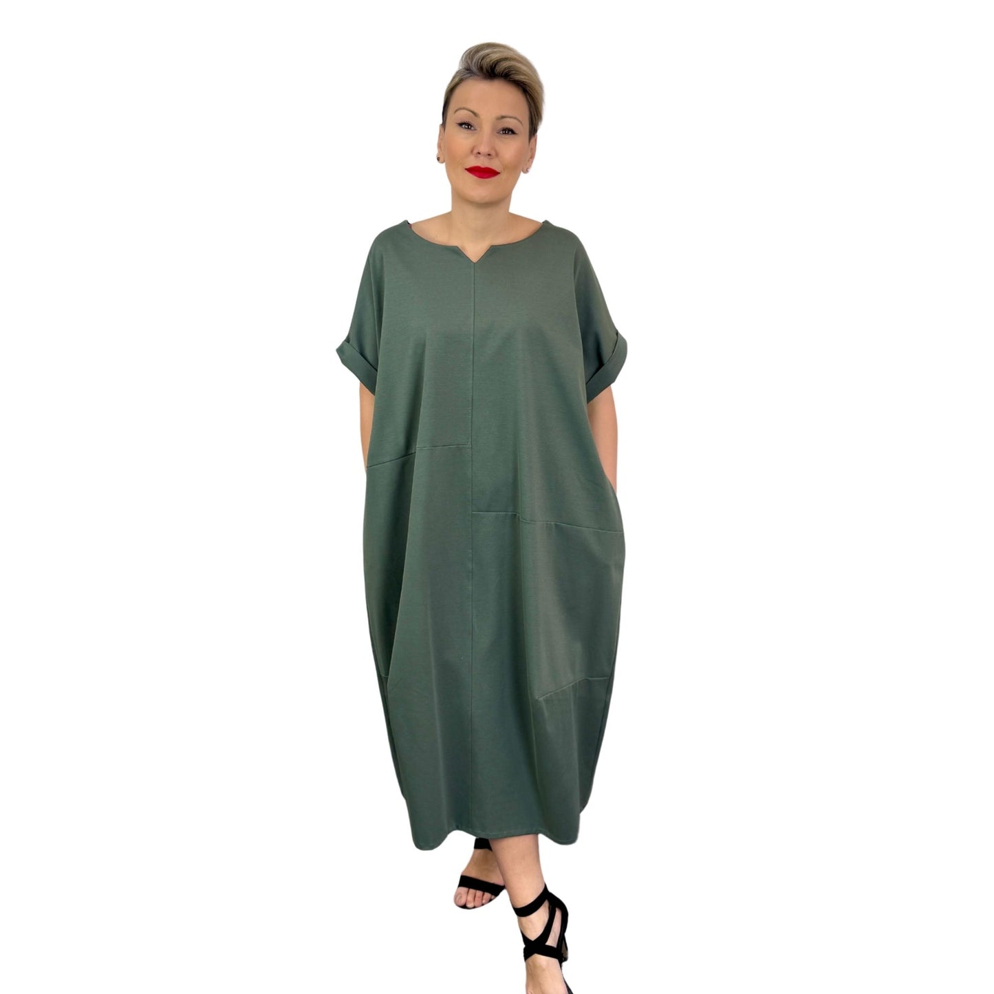 Rochie kaki oversize -k2