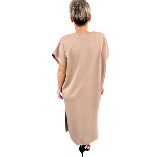 Rochie bej cu sclipici -k2