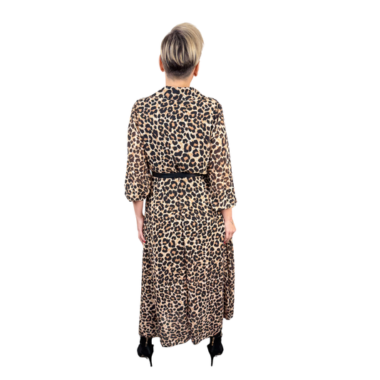 Rochie animal print midi -k1
