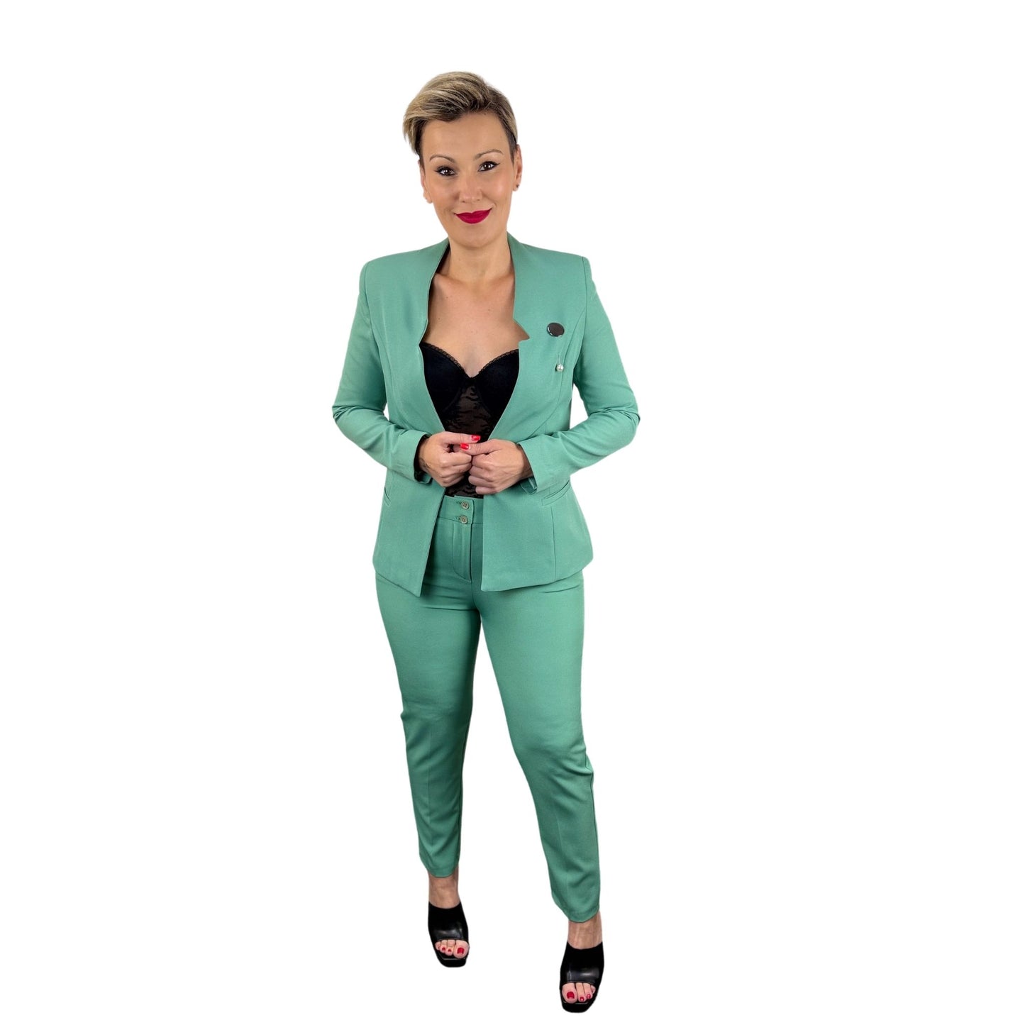 Costum verde salvie -k1