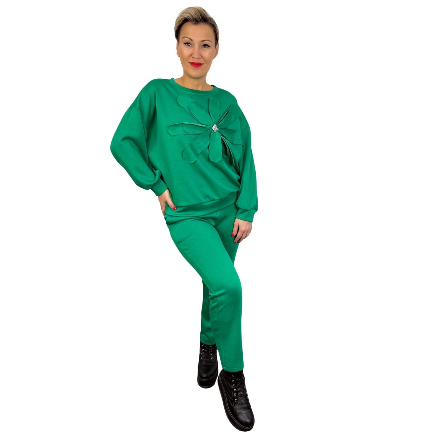Trening verde cu floare 3D -k2