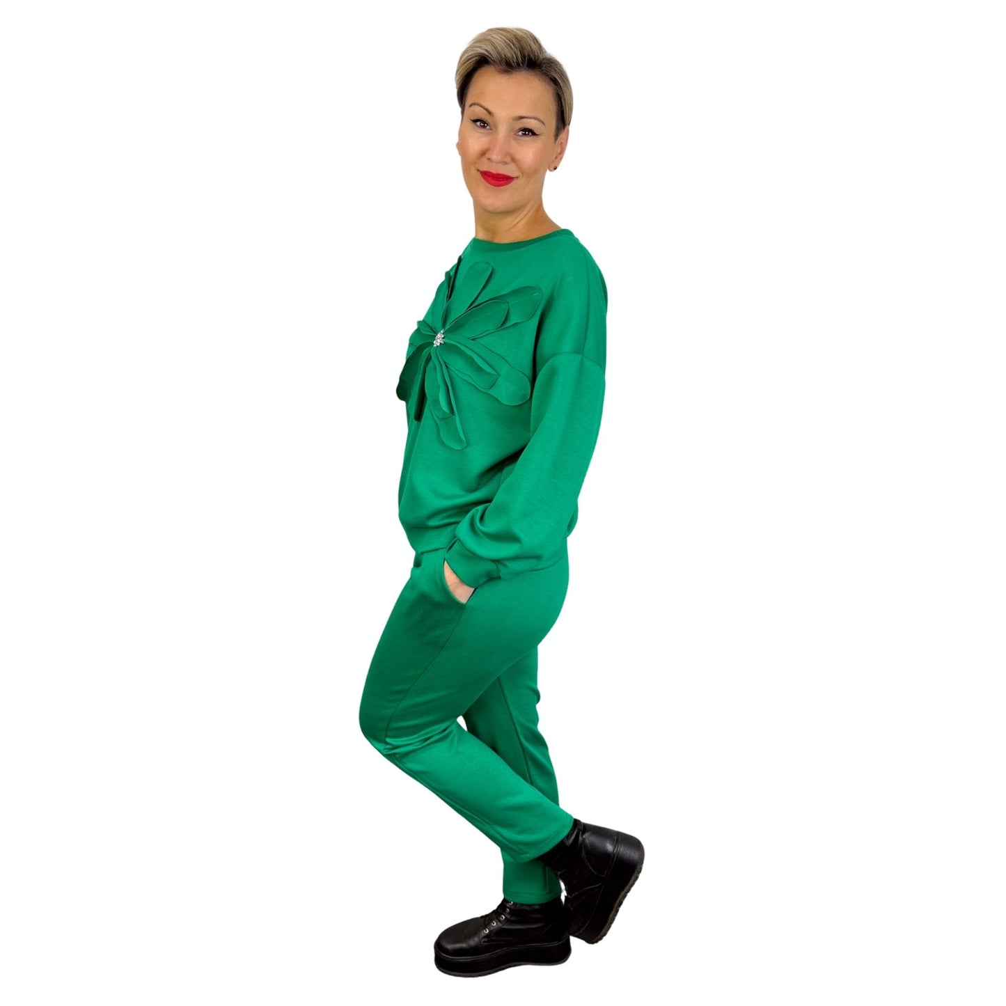 Trening verde cu floare 3D -k2