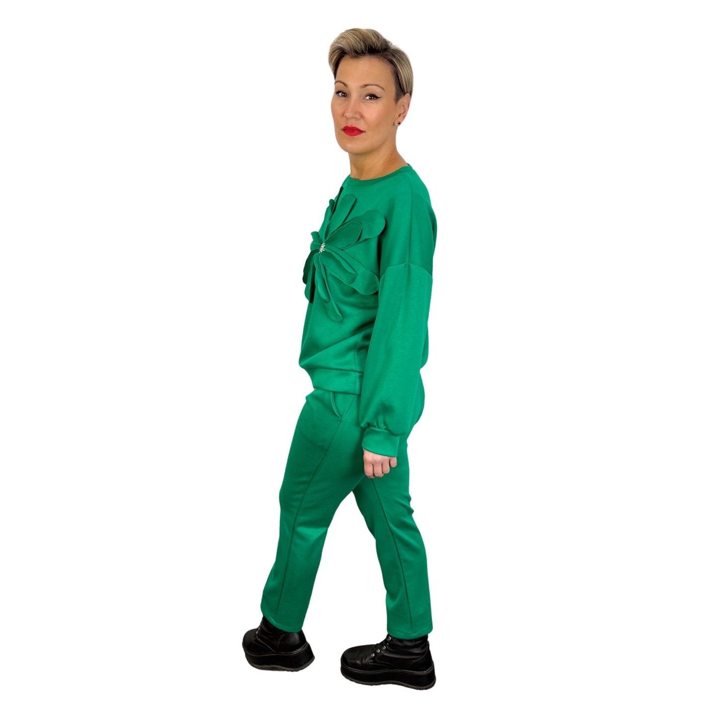 Trening verde cu floare 3D -k2