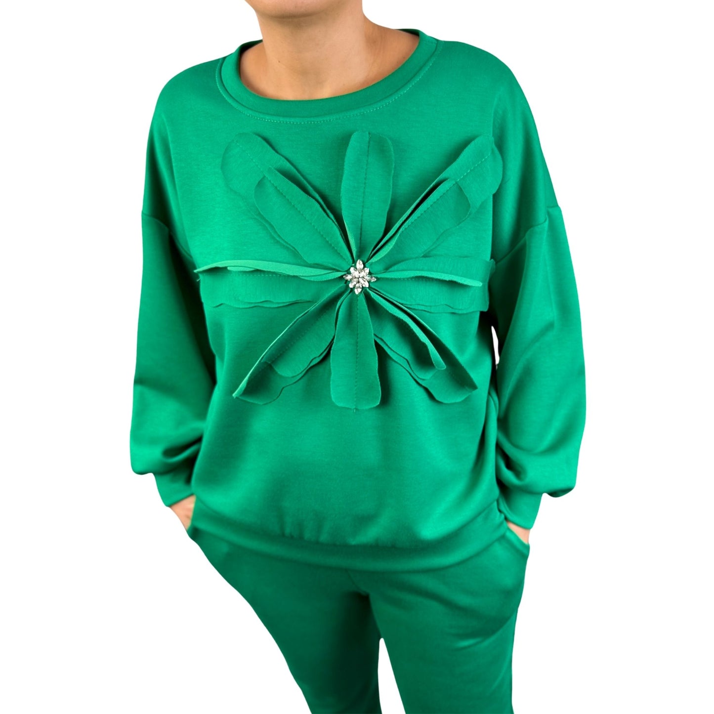 Trening verde cu floare 3D -k2