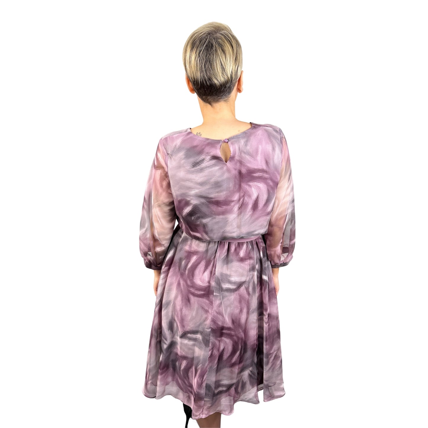 Rochie mov de voal -k1