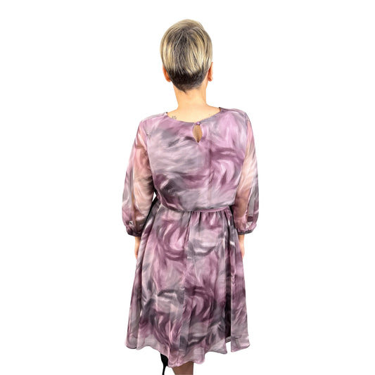Rochie mov de voal -k1