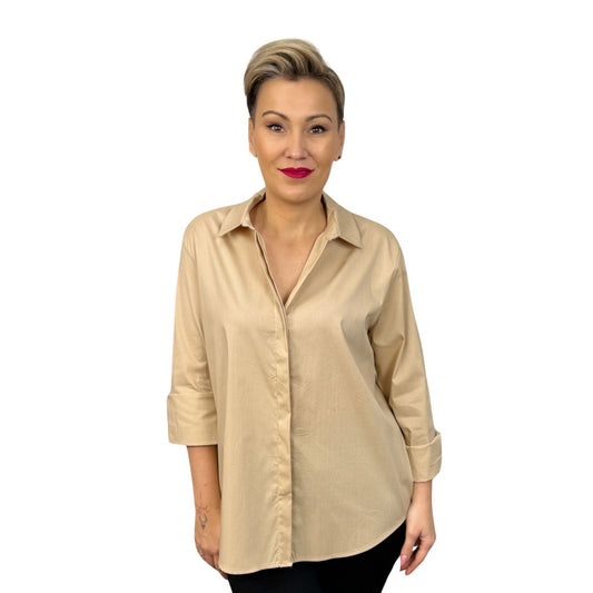 Cămașă clasică bej -k2