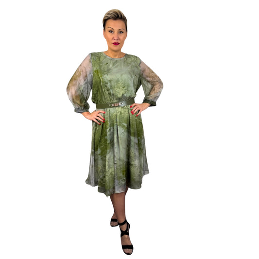 Rochie verde deschis de voal -k1